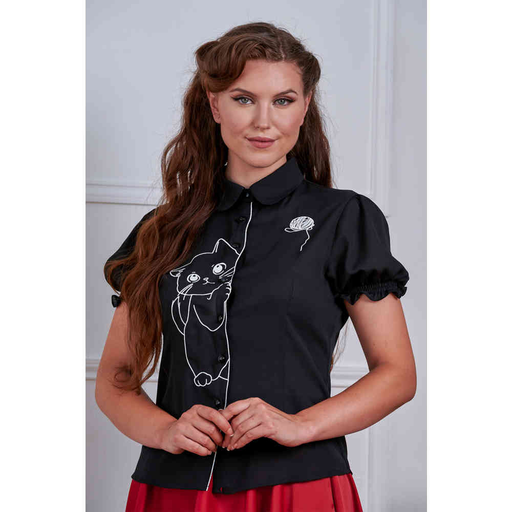 Banned - Sophie Blouse - Black